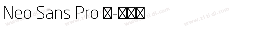 Neo Sans Pro 黑字体转换